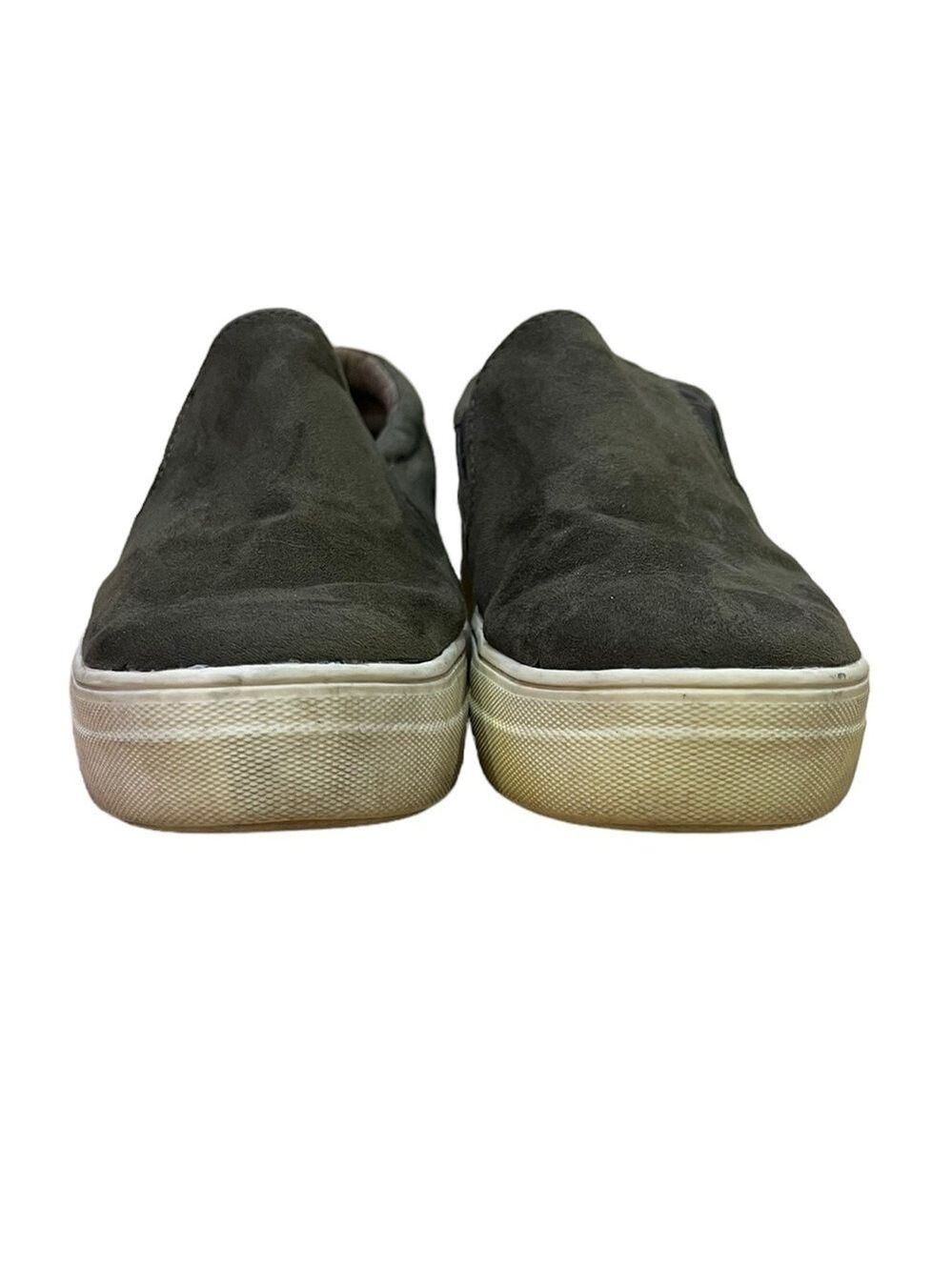 Brash Green Fabric Slip On Shoes Women's Size 6.5